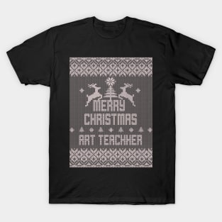 Merry Christmas ART TEACHER T-Shirt